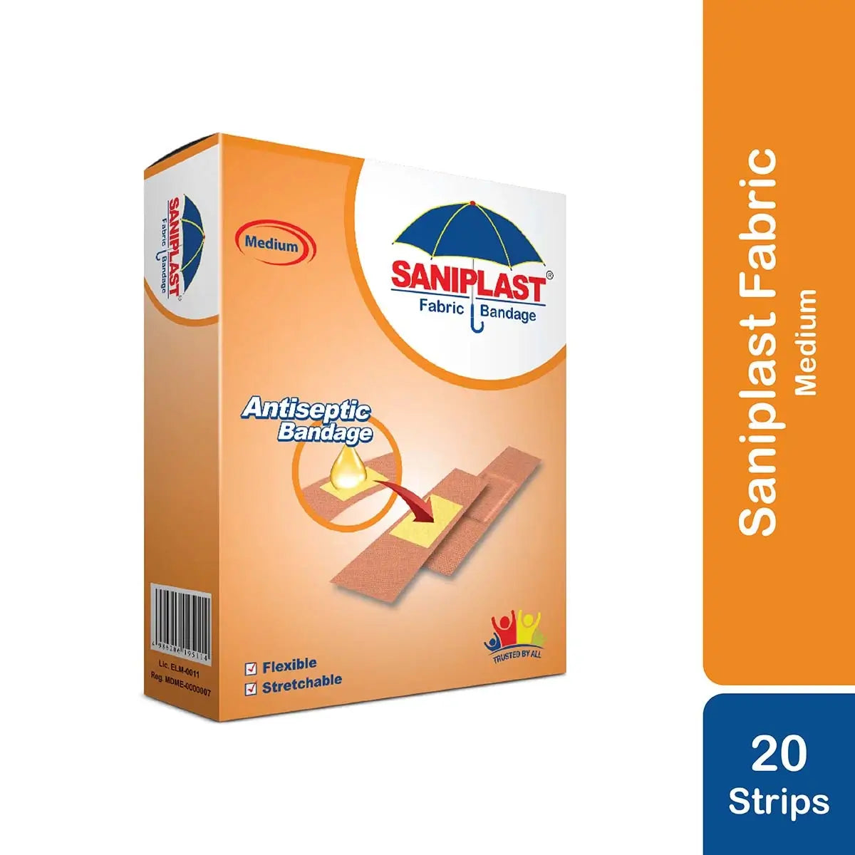 Saniplast Fabric Bandages (20 Strips) Uniferoz Shop