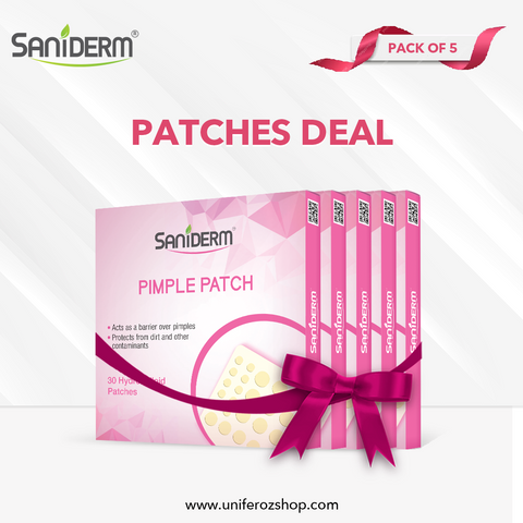 Saniderm Pimple Patch 30's | Pack of 5 Hydrocolloid Acne Patches