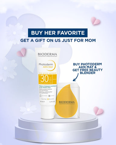 BIODERMA Photoderm AKN Mat SPF30 40ml + Free Beauty Blender