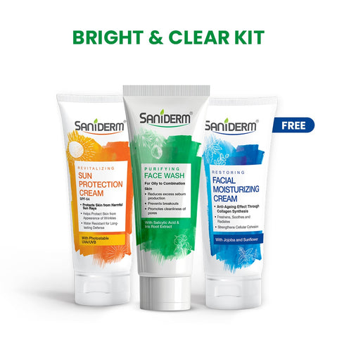 Saniderm Bright & Clear Kit ( Free Moisturizing Cream 50ml )
