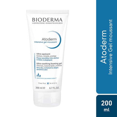 BIODERMA Atoderm Intensive Moisturizing Gel 200ml for sensitive skin.