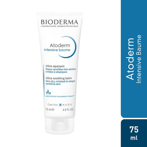 BIODERMA Atoderm 75ml intensive moisturizing balm for sensitive, dry skin.