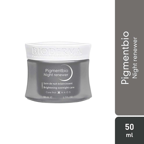 BIODERMA Pigmentbio Night Renewer cream for reducing pigmentation and enhancing night-time skin regeneration.