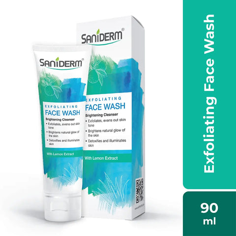 Saniderm Exfoliating Face Wash with Lemon Extract for glowing skin