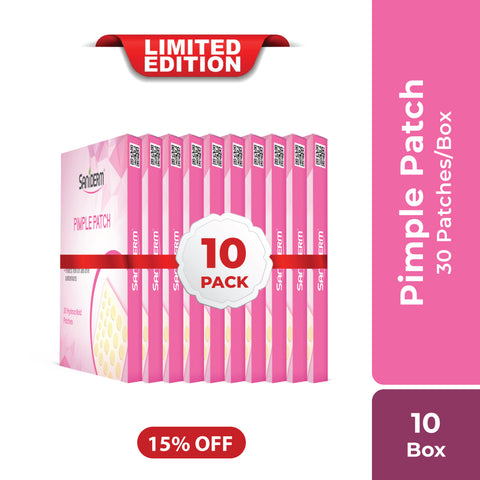 Saniderm Pimple Patch Pack of 10 with a special discount offer on uniferozshop.com for effective acne treatment.
