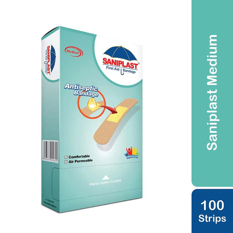 Saniplast Medium Family Pack Bandages (100 Strips)